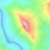 Mapa topográfico Pico Agudo de Sapopema, altitud, relieve