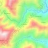 Mapa topográfico La Quiebra, altitud, relieve