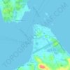 Mapa topográfico Tabon, altitud, relieve