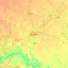 Mapa topográfico Barabanki, altitud, relieve