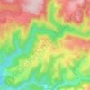 Mapa topográfico Le Griffoulas, altitud, relieve