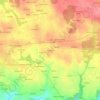 Mapa topográfico Kergrenn, altitud, relieve