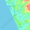 Mapa topográfico Uppala, altitud, relieve