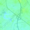Mapa topográfico Beel Akbarpur, altitud, relieve