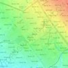 Mapa topográfico Sahibzada Ajit Singh Nagar, altitud, relieve
