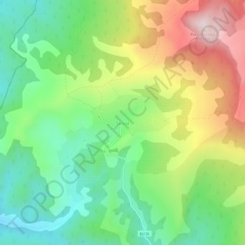 Mapa topográfico Șiclod, altitud, relieve