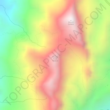 Mapa topográfico Mount Tirad, altitud, relieve