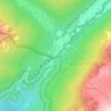 Mapa topográfico La Poudre Pass, altitud, relieve