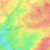 Mapa topográfico Traon-Stivel, altitud, relieve