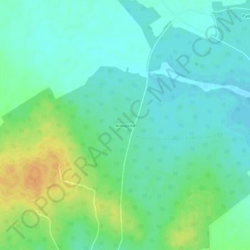 Mapa topográfico Amapola, altitud, relieve