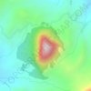 Mapa topográfico Cerro Tusa, altitud, relieve
