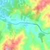 Mapa topográfico Chaimávida, altitud, relieve