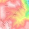 Mapa topográfico Muquecc Alto, altitud, relieve
