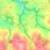 Mapa topográfico Coatelan, altitud, relieve