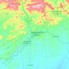 Mapa topográfico Altagracia de Orituco, altitud, relieve