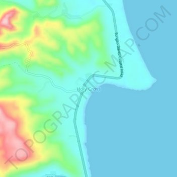 Mapa topográfico Holy Cross, altitud, relieve