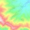 Mapa topográfico Venta del Curro, altitud, relieve