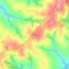 Mapa topográfico Guaiporã, altitud, relieve