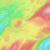 Mapa topográfico Petite Joux, altitud, relieve