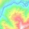 Mapa topográfico Baragaon, altitud, relieve
