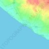 Mapa topográfico Veraval, altitud, relieve