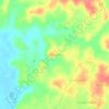 Mapa topográfico Linha Delfina, altitud, relieve