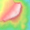 Mapa topográfico Serra do Tepequém, altitud, relieve