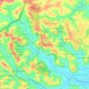 Mapa topográfico Alto da Bondade, altitud, relieve