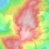 Mapa topográfico Mytikas, altitud, relieve