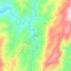 Mapa topográfico Betânia, altitud, relieve