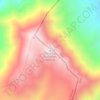 Mapa topográfico Cerro Las Vizcachas, altitud, relieve
