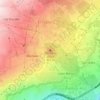Mapa topográfico Montaña Jagua, altitud, relieve
