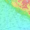 Mapa topográfico Bijnor, altitud, relieve