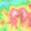 Mapa topográfico Labazá, altitud, relieve