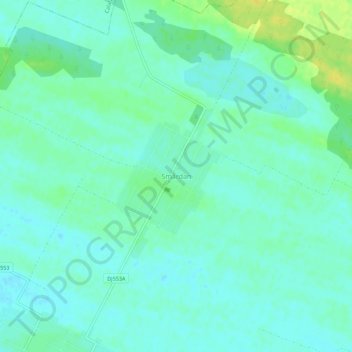 Mapa topográfico Smârdan, altitud, relieve