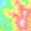 Mapa topográfico El Huabo, altitud, relieve