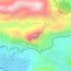Mapa topográfico Pettimudi Hill Top, altitud, relieve