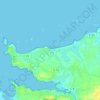 Mapa topográfico Boutrouilles, altitud, relieve