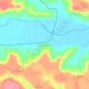 Mapa topográfico Lagoa Redonda, altitud, relieve