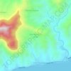 Mapa topográfico Dela Paz Pulot Itaas, altitud, relieve