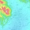 Mapa topográfico เชียงใหม่, altitud, relieve