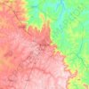 Mapa topográfico Botucatu, altitud, relieve