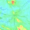 Mapa topográfico Kuruppampady, altitud, relieve