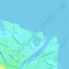 Mapa topográfico Bonbon, altitud, relieve