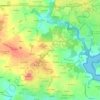 Mapa topográfico Botquelen, altitud, relieve