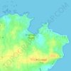 Mapa topográfico Queran, altitud, relieve
