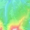 Mapa topográfico Prati di Tivo, altitud, relieve