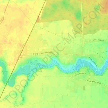 Mapa topográfico Periș, altitud, relieve