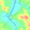Mapa topográfico Passo Novo, altitud, relieve