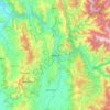 Mapa topográfico Mandi, altitud, relieve
